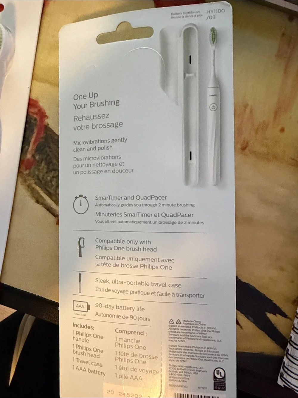 Philips one battery